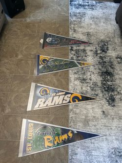 Vintage rams nfl flags perfect condition