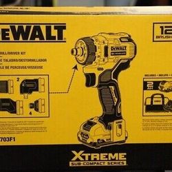 BRAND NEW DEWALT XR 12V EXTREME 5 IN 1 DRILL WITH BATTERY AND CHARGER