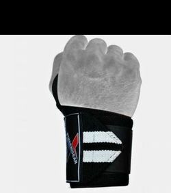 Brand new weightlifting training gym bandage straps I have two color available white and red.
