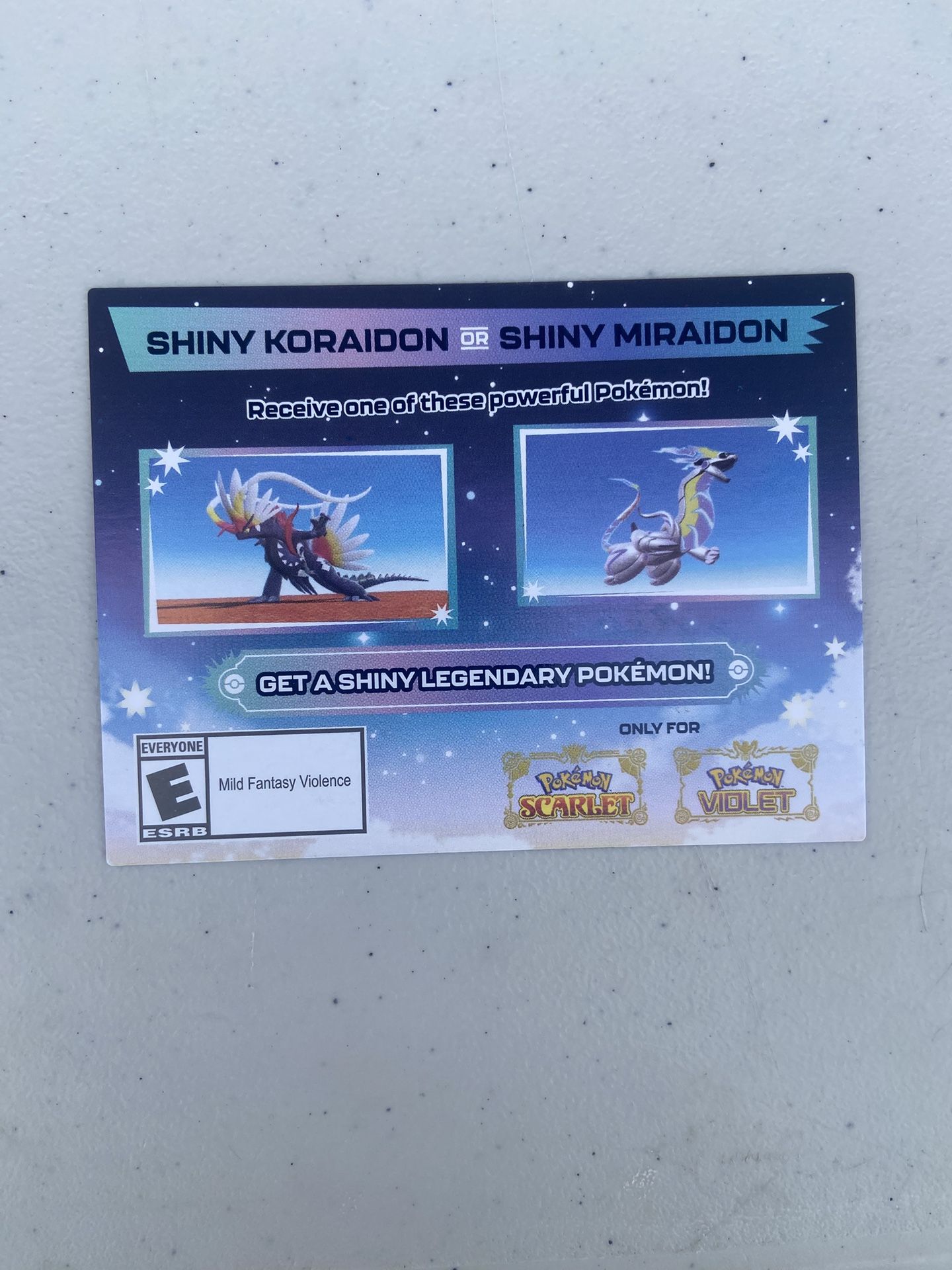Pokémon Scarlet & Violet Code