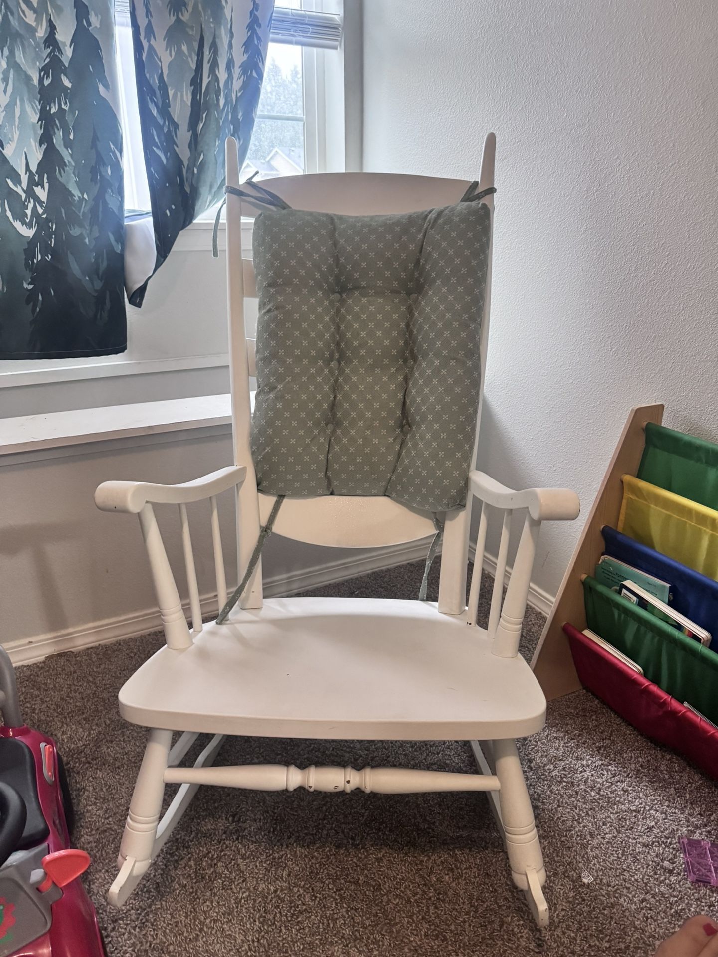 White Rocker Chair 