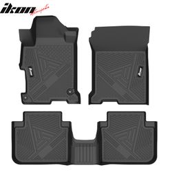 Fits 2013-2017 Honda Accord Sedan Anti-Slip Floor Mats All Weather TPE Carpets 3PCS