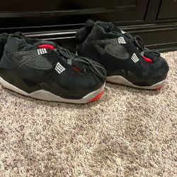 Jordan 4 Bred Slippers 