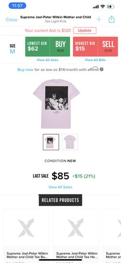 Supreme T Shirt Medium