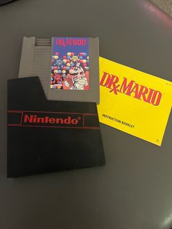 Dr. Mario NES Cartridge with Manual and Sleeve
