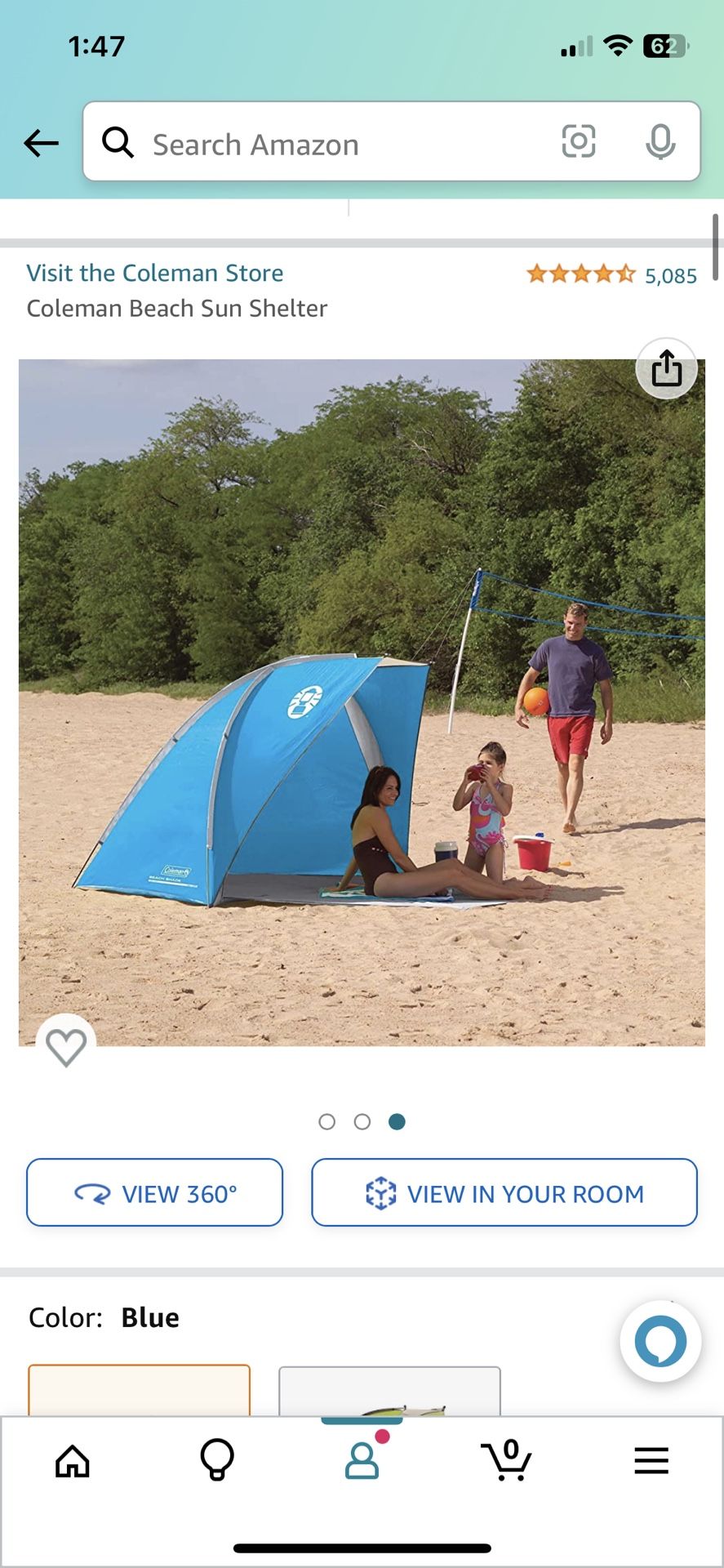 Coleman Beach Sun Shelter - Never Used!