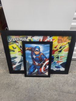 Superhero Wall Frames/decor