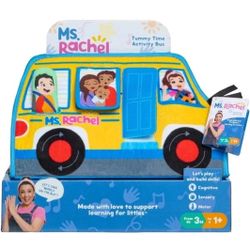 Ms Rachel Tummy Time Activity Bus Folding Play Mat with Baby Mirror NEW