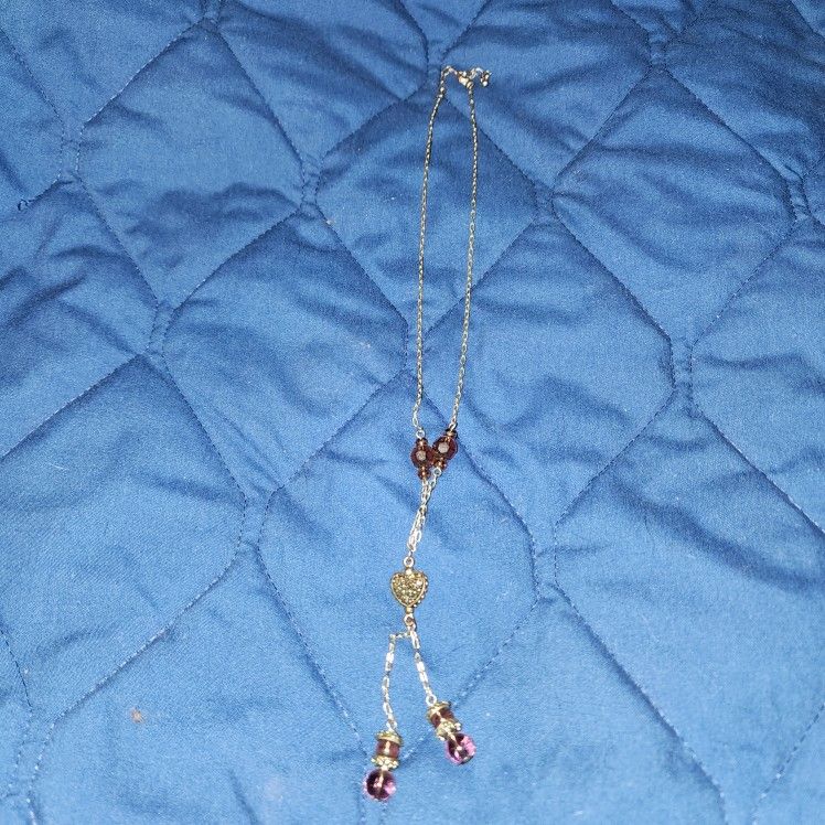 Modern, Berry-colored Necklace