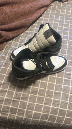 Air Jordan 1 Mid Black and White Sneakers