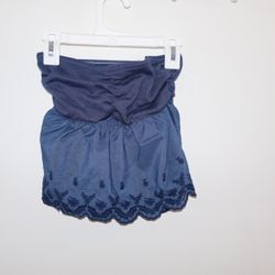 Wild Fable Blue Lace Trimmed Tube Top NWT Ladies Size XXS Spicy Time Fashion Fun