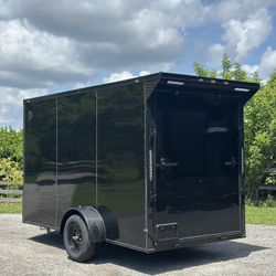 New 6x12 Enclosed Cargo Trailer 7ft Interior
