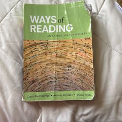 Ways Of Reading An Anthology For Writers