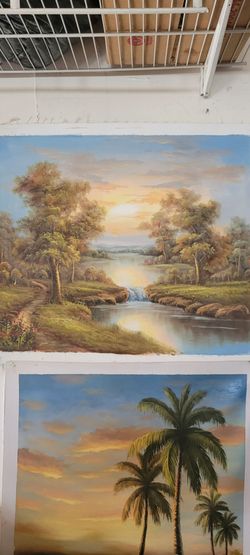 Oil paintings on canvas c description