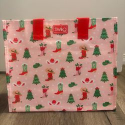 cute christmas tote bag