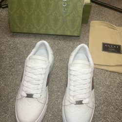 Valentine’s sale Gucci Ace sneakers in white leather Size 10
