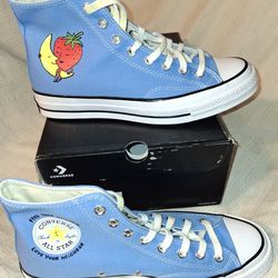 Converse Sky High Farm Men's Size 9.5 Chuck 70 HI A03327C University Blue/multi
