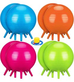10 Pack Kids Ball Chairs with Feet