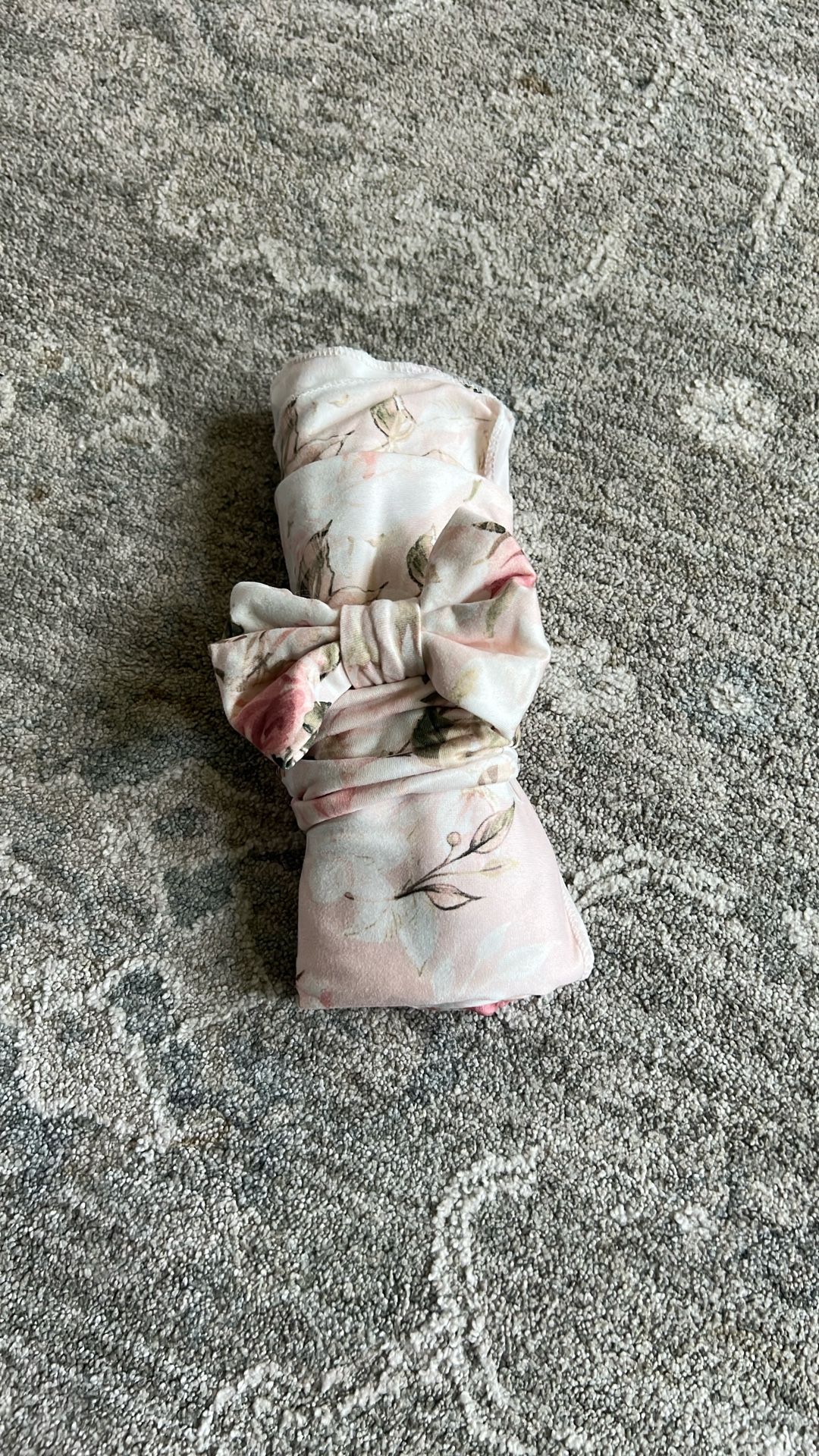 Birth Announcement Swaddle Blanket With Headband