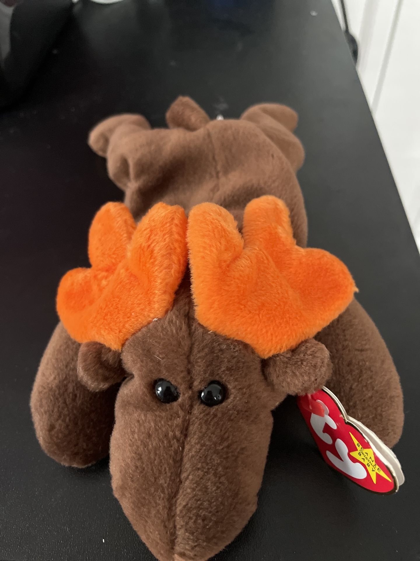 1993 Rare Chocolate The Moose Beanie Baby P.E Pellets And Original Tag
