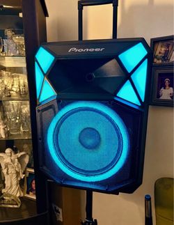 Pioneer (PIX615) ~ 700 Watt Party Speaker w/ Massive Sound, Microphone, Led Lights, Stand, DJ Ready