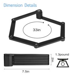 Compact Folding Anti-theft Bike Lock