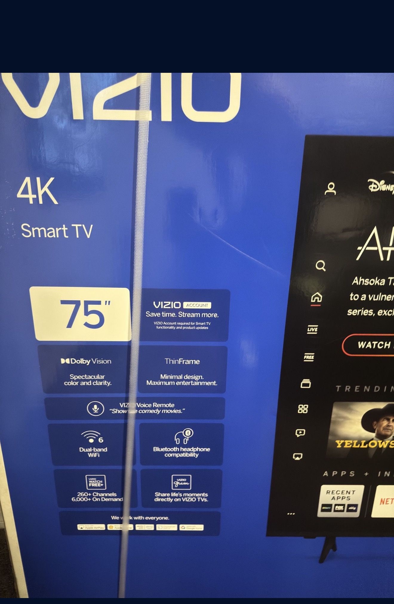 75inch Vizio Smart Tv 