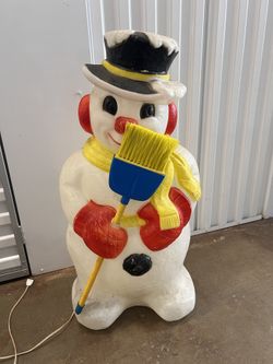 Vintage Blowmold Snowman