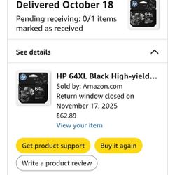 🖨️ NEW HP 64XL Color Ink + FREE Black & Color Cartridges – Save $