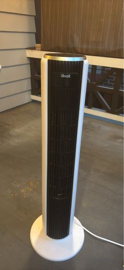 Levoit 36” Tower Fan with Remote – White & Black