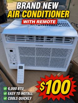 Brand new window air conditioner 6000 BTU with remote retails 229