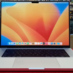2021 Apple MacBook Pro - 64GB Ram - Apple M1 Max Chip - 4TB SSD - 16" Screen Laptop with Charger - A2485 - Silver - Working 