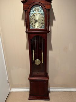Grandfather Clock with Brass Pendulum