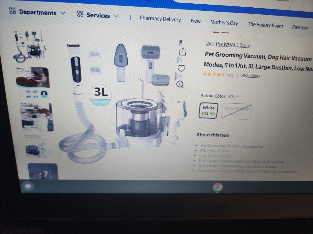 Pet Grooming Vacuum Kit . Never Used