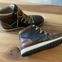 Sperry Leather Boots - Mens 13 - Black w/brown Accent