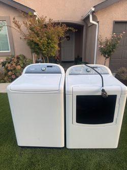 Washer and electric dryer