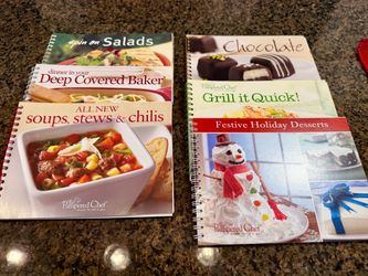 Pampered Chef Spiral Cookbook Set of 6