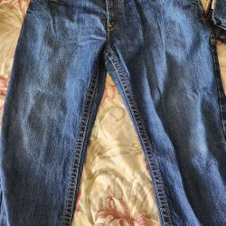 Ariat M3 Loose Straight Blue Jeans Size 35x30