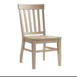 NEW Picket House Furnishings Liam Natural Slat Back Side Chair Set