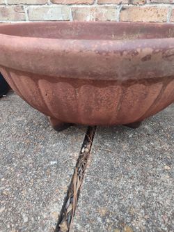 Macetero grande DE BARRO PESADO LISTO LISTO LISTO Clay planter garden pot LG SZ terracotta pot