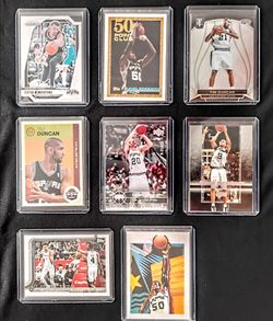 NBA Victor Wembanyama Tim Duncan David Robinson San Antonio Spurs 8 card lot