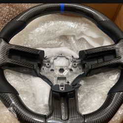 2013-2014 Carbon Fiber Mustang Steering Wheel 