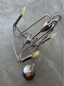 Nice Silver Chandelier with LED 3 lights