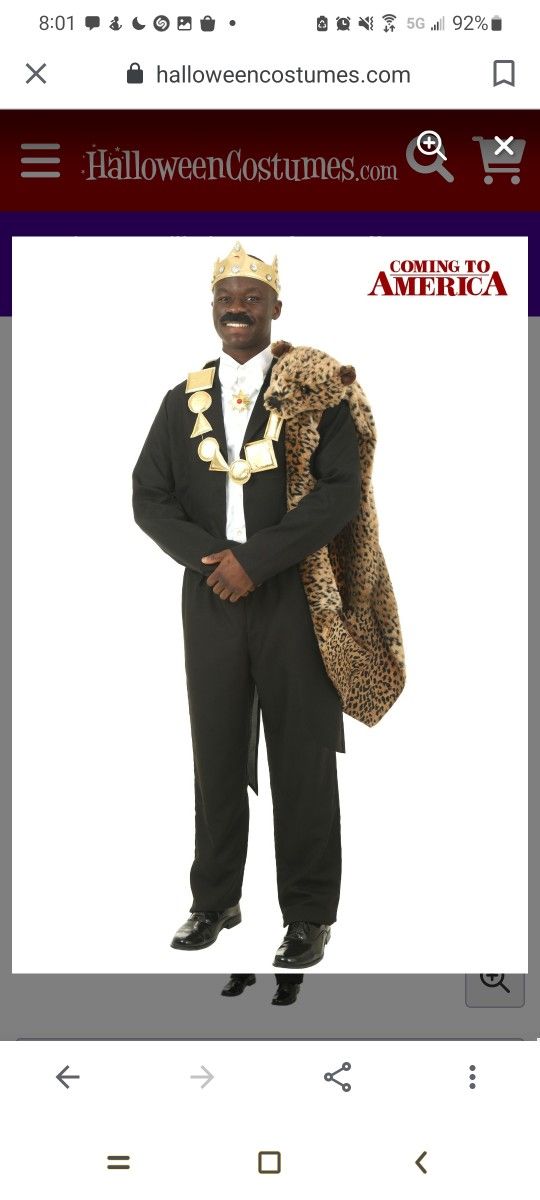 Halloween Costume Adult Price Akeem