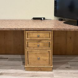 Long Custom Built Desk