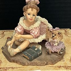 1999 Boyds Bear Yesterdays Child Melissa With Katie The Ballet Limited Edition