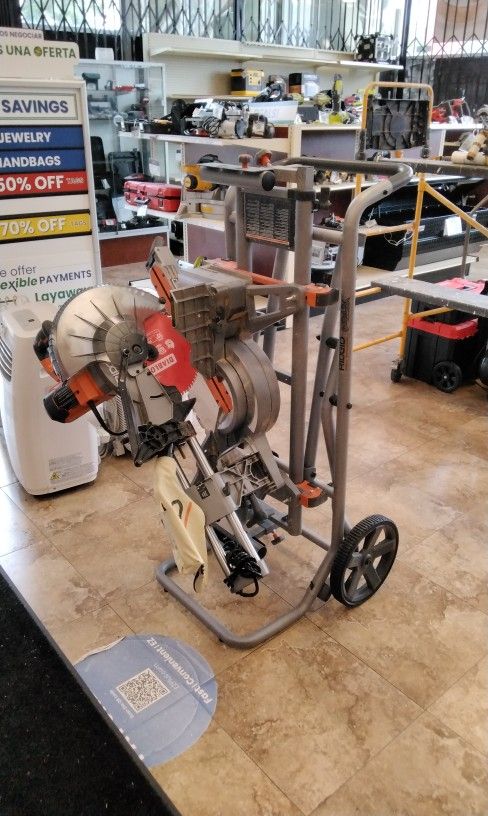 Ridgid Slide Miter Saw And Stand ($400)