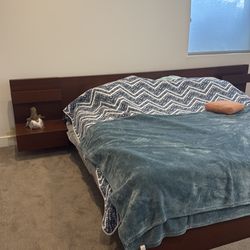 IKEA king size bed frame- contemporary