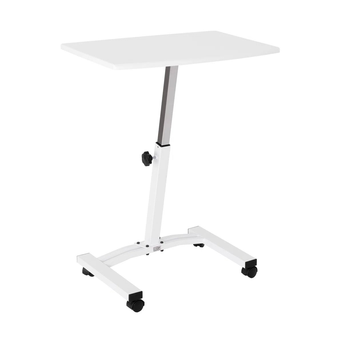 White Mobile laptop Desk Cart 