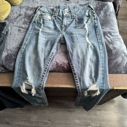 True Religion ripped jeans 